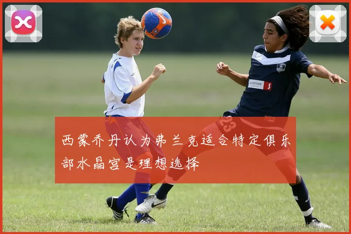 西蒙乔丹认为弗兰克适合特定俱乐部水晶宫是理想选择